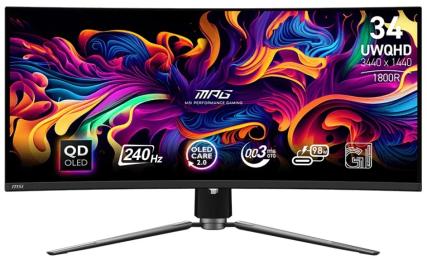 Монітор MSI MPG 341CQPX QD-OLED Black 34.18