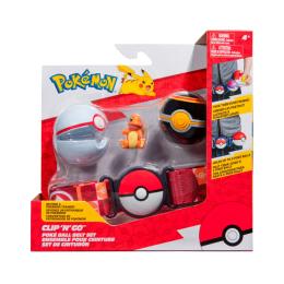 Ігровий набір Pokemon W14 ПОЯС З ПОКЕБОЛАМИ ЧАРМАНДЕР (пояс, 2 покеболи, ігрова фігурка)