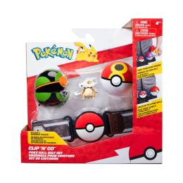 Ігровий набір Pokemon W15 ПОЯС З ПОКЕБОЛАМИ КУБОН (пояс, 2 покеболи, ігрова фігурка)