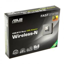 Мережевий адаптер Asus USB-N10 NANO Black NANO