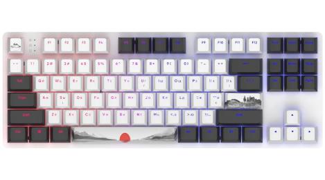 Клавіатура Dark Project One 87 Fuji ABS RGB Mech G3ms Sapphire Black White (DPO87_GSH_Fuji_ANSI_UA) ENG/UA