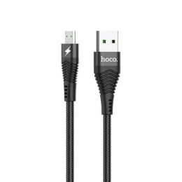 Дата-кабель Hoco Flash U53 1.2m USB(тато) - microUSB(тато) Black