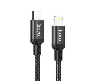 Дата-кабель Hoco Times Speed X14 Lightning (тато)  -  USB Type C (тато) 1m Black
