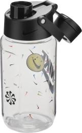 Пляшка для води Nike TR Renew Recharge Chug Bottle 16 OZ 473 мл Transparent Black (887791742377)