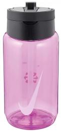 Пляшка для води Nike TR Renew Recharge Straw Bottle 16 OZ 473 мл Pink Black (N.100.7640.644.16)