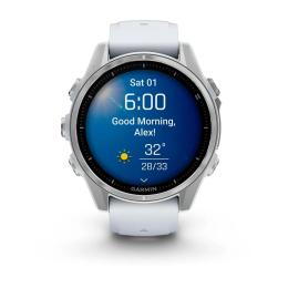 Смарт-годинник Garmin Fenix 8 43mm Silver with Whitestone Silicone Band (010-02903-00)