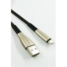 Дата-кабель DENGOS PLS-M-PLSK-BLACK 1m USB(тато) - microUSB(тато) Black