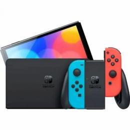 Ігрова приставка Nintendo Switch Oled + Mario Kart 8 Deluxe (Download code) + 3 months Blue Red