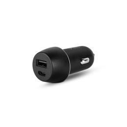 Автомобільний адаптер для телефона Ttec SmartCharger Duo USB-C/USB-A Black (2CKS24S)