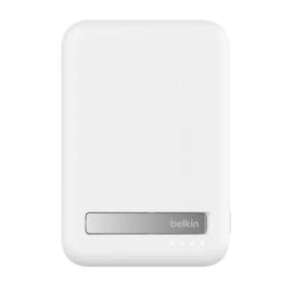 Зовнішній портативний акумулятор Belkin BoostCharge Pro 8000мАгод MagSafe Qi2 White 15 W (BPD007BTWH)
