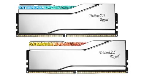 Оперативна память G.Skill 32GB (2x16GB) DDR5 6000 MHz CL28 Trident Z5 Royal Silver (F5-6000J2836G16GX2-TR5S)