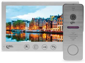Відеодомофон Light Vision 7 AMSTERDAM FHD + RIO FHD White Gray
