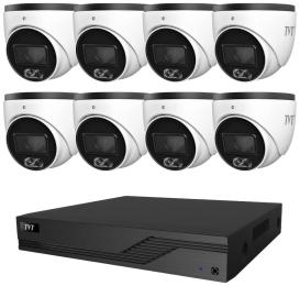Комплект відеонагляду TVT Digital IP-Video Kit 8x4Mp (T) PoE (TD-9544S4-C (D/PE/AW2)
