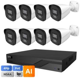Комплект відеонагляду TVT Digital IP-Video Kit 8x4Mp (B) PoE (TD-9441S4L-C (D/PE/AW1)