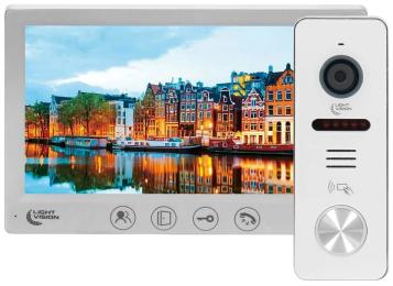 Відеодомофон Light Vision 7 AMSTERDAM FHD + 2Mp White