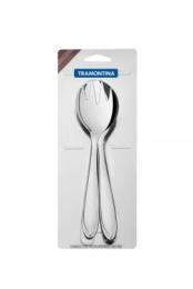 Набір столових приборів TRAMONTINA LAGUNA Silver Для салату, 2 предмети