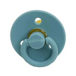 Дитяча пустушка латексна Mega Zayka MGZ-0525-4 Blue кругла