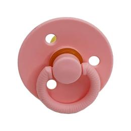 Дитяча пустушка латексна Mega Zayka MGZ-0525-7 Pink кругла