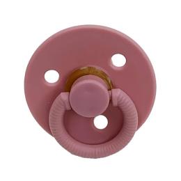 Дитяча пустушка латексна Mega Zayka MGZ-0526-10 Burgundy кругла