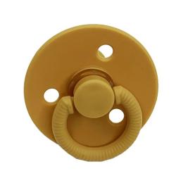 Дитяча пустушка латексна Mega Zayka MGZ-0526-2 Beige кругла