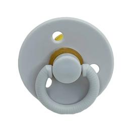 Дитяча пустушка латексна Mega Zayka MGZ-0526-3 Gray кругла