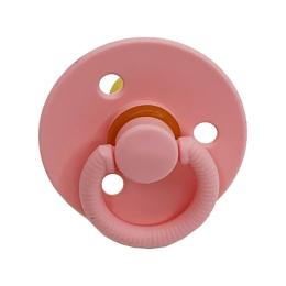 Дитяча пустушка латексна Mega Zayka MGZ-0526-6 Pink кругла