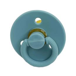 Дитяча пустушка латексна Mega Zayka MGZ-0526-8 Blue кругла