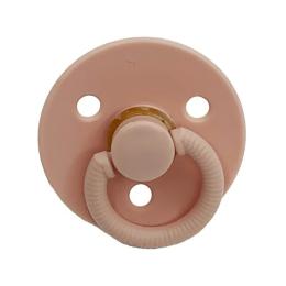 Дитяча пустушка латексна Mega Zayka MGZ-0526-9 Peach кругла