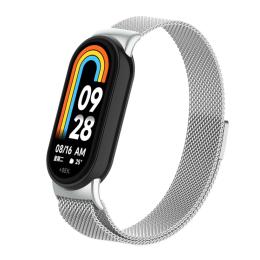 Ремінець для фітнес-браслету ArmorStandart Milanese Magnetic для Xiaomi Smart Band 10/9/8 Silver (ARM86892)