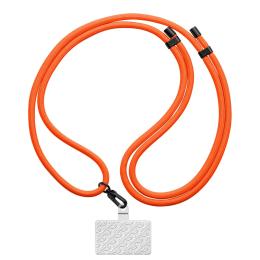 Ремінець для смартфона ArmorStandart Rope Black with Clear holder Tangerine (ARM86430)