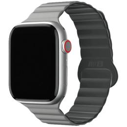 Ремінець для смарт-годинника Blueo Magnetic Silicone для Apple Watch 42 (ser.1-3)/44/45/46/49mm Gray