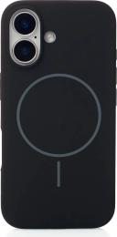 Чохол-накладка Infinity MagSafe Silicone Beats Case для iPhone 16 Black