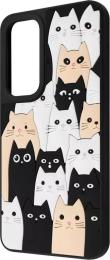 Чохол-накладка WAVE Doodle Case для Samsung Galaxy S24/S25 Cats