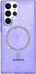 Чохол-накладка EpiK Eclipse Sparkle (MagFit) для Samsung Galaxy S25 Ultra Purple