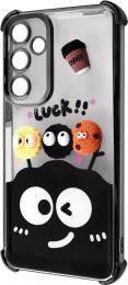 Чохол-накладка WAVE Winkie для Samsung Galaxy S24 FE Black/Splash