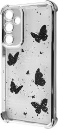 Чохол-накладка WAVE Winkie для Samsung Galaxy S24 FE Silver/Butterfly