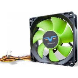 Вентилятор для ПК Frime F80HB3 Black Green корпусний