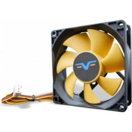 Вентилятор для ПК Frime F80HB3 Black Yellow корпусний