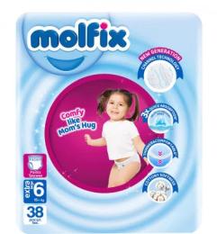 Підгузки Molfix Трусики 6 Extra Large 15+ кг 38 шт (8690536842735)