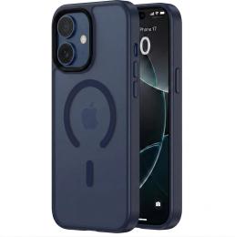 Чохол-накладка EpiK Metal Buttons with MagSafe Colorful для Apple iPhone 17 (6.3) Navy Blue