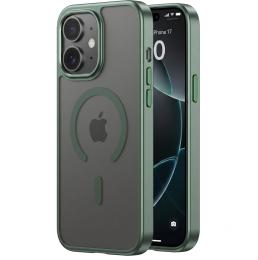 Чохол-накладка EpiK Metal Buttons with MagSafe Colorful для Apple iPhone 17 (6.3) Dark Green
