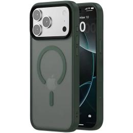 Чохол-накладка EpiK Metal Buttons with MagSafe Colorful для Apple iPhone 17 Pro (6.3) Dark Green