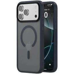 Чохол-накладка EpiK Metal Buttons with MagSafe Colorful для Apple iPhone 17 Pro (6.3) Navy Blue