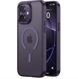 Чохол-накладка EpiK Metal Buttons with MagSafe Colorful для Apple iPhone 17 (6.3) Dark Purple