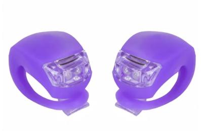 Велосипедна мигалка Velotrade BC-RL8001 Purple біле + червоне світло LED 2 шт