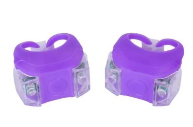 Велосипедна мигалка Velotrade BC-RL8002 Purple біле + червоне світло LED 2 шт