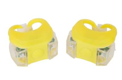 Велосипедна мигалка Velotrade BC-RL8002 Yellow біле + червоне світло LED 2 шт