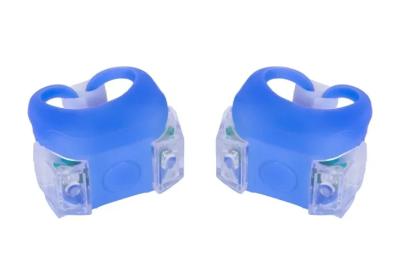 Велосипедна мигалка Velotrade BC-RL8002 Blue біле + червоне світло LED 2 шт