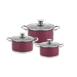 Набір каструль Magio MG-1202 Red 6 предметів