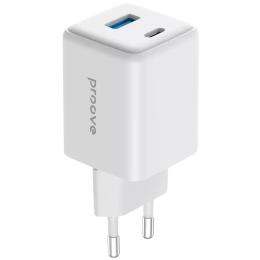 Адаптер живлення для телефона Proove Pocket GaN 45W (Type-C + USB) White